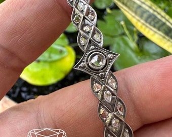 Antique Rose Cut Diamond Bracelet.