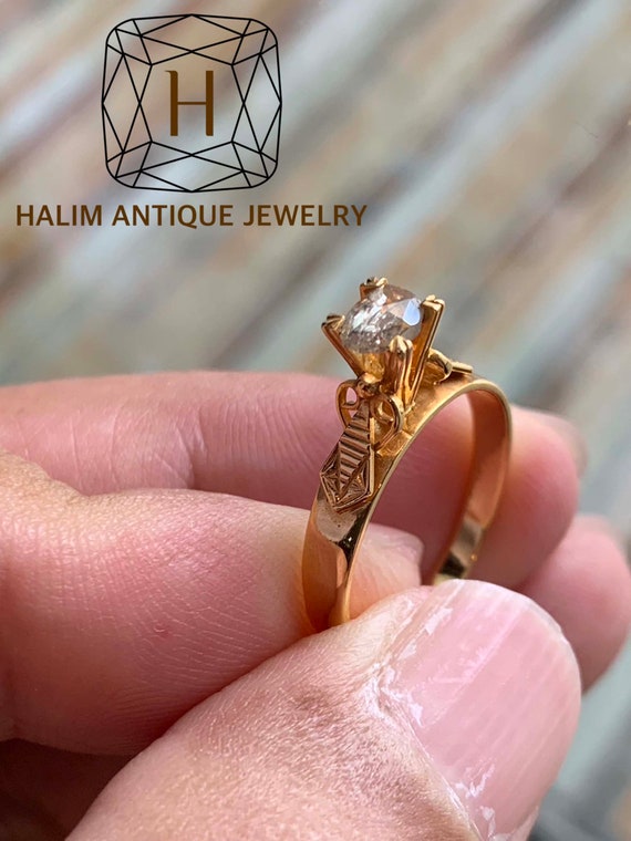 Antique Polki Diamond Ring. Peranakan Jewelry Etsy