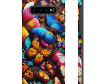 Kolorowe etui na telefon z motylami - kompatybilne z 46 modelami Samsung i iPhone