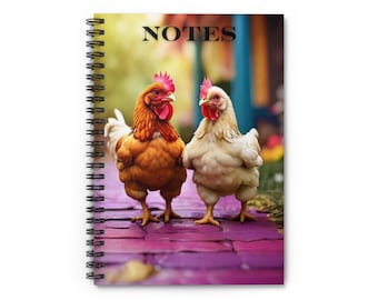 Taccuino a spirale Chicken Scratch Edition - Linea a righe