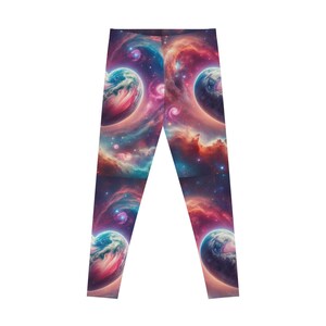 Leggings elasticizzati della collezione Earthly Cosmic Love the Galaxy Love (AOP) immagine 7