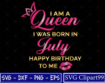 Download July Birthday Svg Etsy