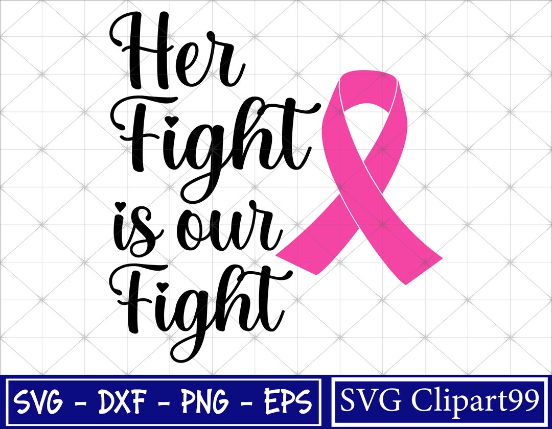 Her Fight is Our Fight Svg, Cancer Svg, Survivor Svg, Colon Cancer