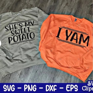 Sie ist meine Süßkartoffel, ich Yams-Svg, Sie ist meine Süßkartoffel