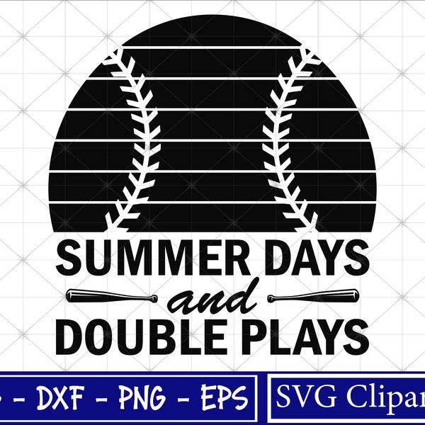 Summer days and double plays svg, Softball mom Svg, Baseball Svg, Basketball Svg,  Png - Cricut - Cut file