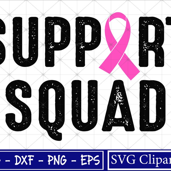 Support Squad Svg, Cancer svg, Survivor Svg,  Cancer Awareness svg for Cricut - Cut files - Instant Download