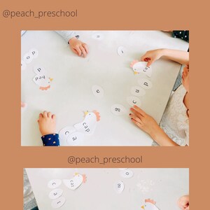 Hen and Egg Word Matching PDF