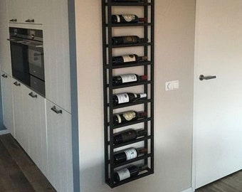 Estante para vinos, Estante para vinos de montaje en pared, Estante para almacenamiento de vinos