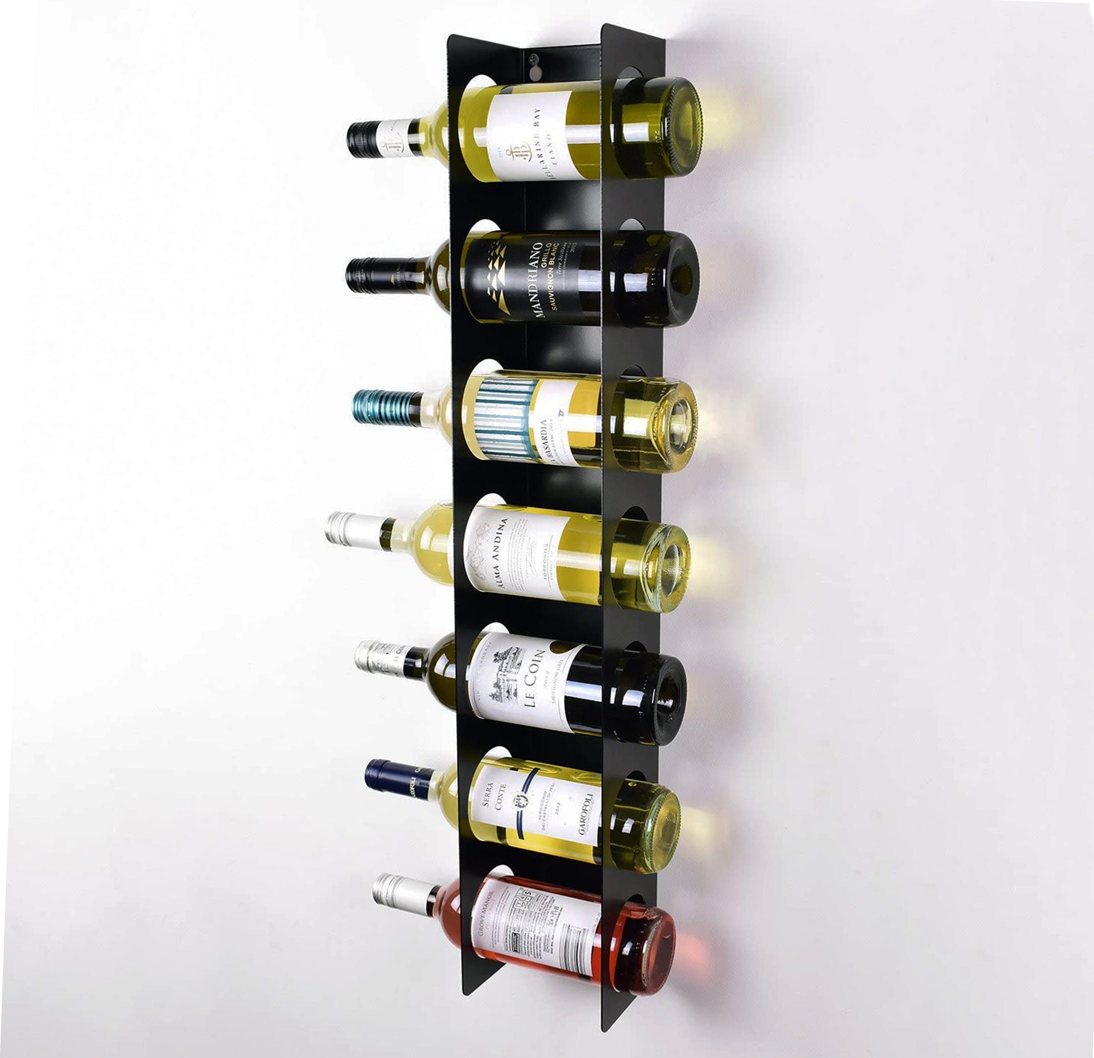 Botellero montado en la pared Botellero vertical Soporte para exhibición de  botellas de vino -  España