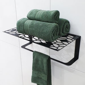 Modern Bathroom Towel Rack -Towel Holder -  Bathroom Towel Storage - Towel Rack - Towel Shelf