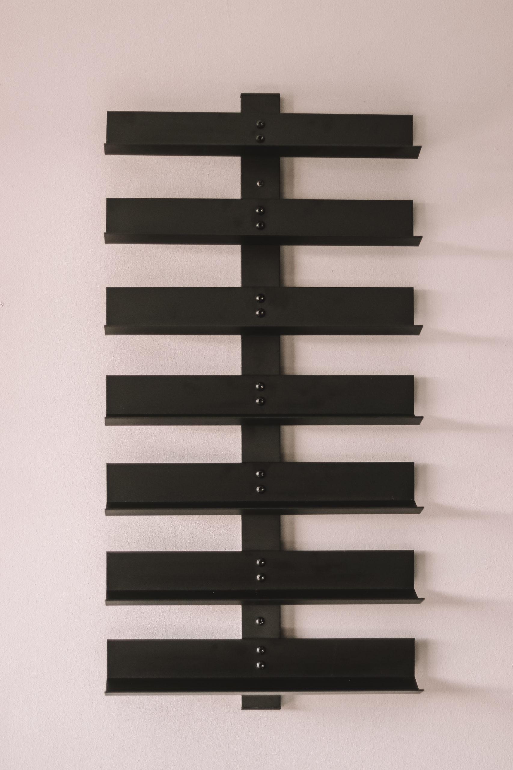 Steel Wall Mount Wine Rack, Modern Wine Storage, Holds 14 Bottles - Etsy