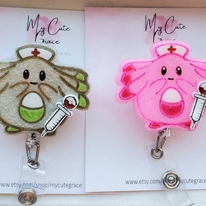 Chans badge reel nurse funny cute