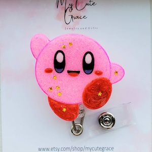 Handmade resin kawaii badge reel gaming badge reel cute , phone grip,keychain,badge reel with hook cute retractablee