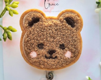 Funny Raccoon Badge Reel - Cute Retractable ID Holder Clip