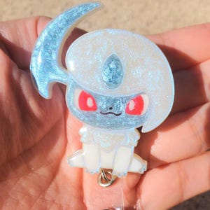 Anime Absol Badge Reel: Retractable ID Holder