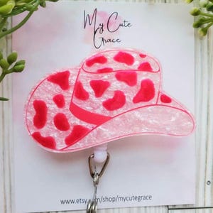 Abzeichen Rolle Kuh Frau Hut ,abzeichen süß,Abzeichen Hut Rosa, Abzeichen Rolle Kuh Mädchen pink, Abzeichen Rolle Spaß