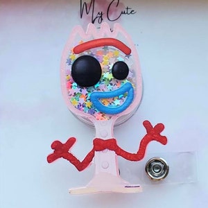 Fork badge reel,cute badge reel, badge reel, nurse badge reel, badge holder, retractable badge, nurse gift, badge reel shaker