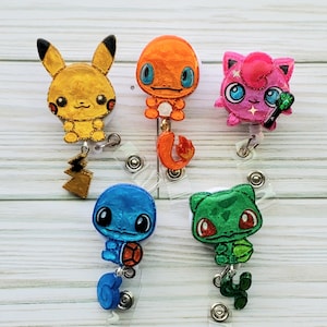 Badge reel kawaii anime,badge re cute anime,phone grip cute,keychain kawaii anime,badge reel with hook to lanyard