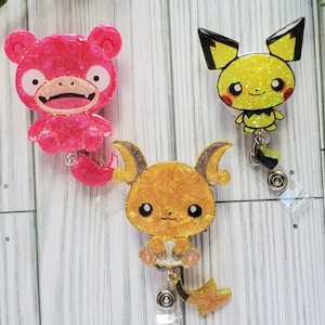 Kawaii Anime Badge Reel,retractable badge