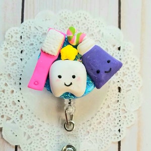 Tooth badge reel,hygienist dental badge reel,assistant dental badge reel,dentist badge reel ,gift