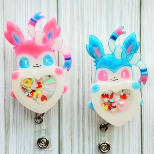Kawaii Anime Badge Reel Shaker: Nurse ID Holder