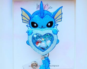 Anime Badge Reel: Kawaii Shaker Retractable ID Holder