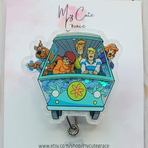 Badge reel inspired puppy friends, badge reel cartoons dog,badge reel 90's,minivan mystery