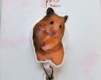 Hamster Badge Reel,Badge Reel Nurse Badge Reel,Funny Badge Holder,Cute Hamster