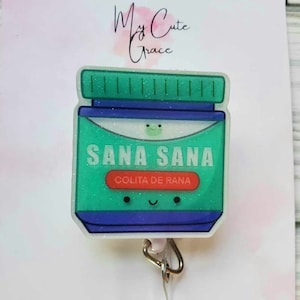 Sana Sana Colita de Rana Badge Reel - Latino Nurse ID Holder