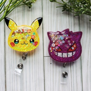Badge reel  fun kawaii shaker,badge reel anime shaker cute,badge reel cute funny, badge reel anime phone grip shaker
