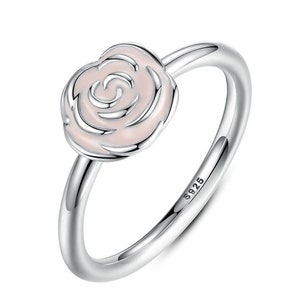 2019 Spring Release 925 Sterling Silver Rose Gold Flower Crown Ring With Clear CZ Rings Women Fine Jewelry
