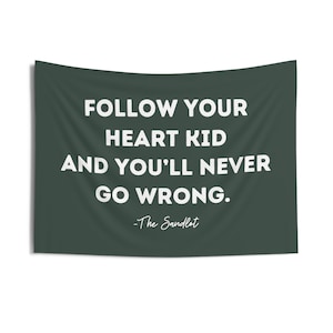 PICK COLORS - Boys Room Wall Decor, Sandlot Quote Flag Wall Art Banner, Kids Room Baseball Decor Pennant