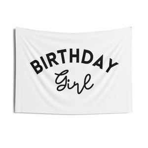 PICK COLORS - Happy Birthday Banner - Birthday Girl Banner - Birthday Sign - Birthday Wall Hanging