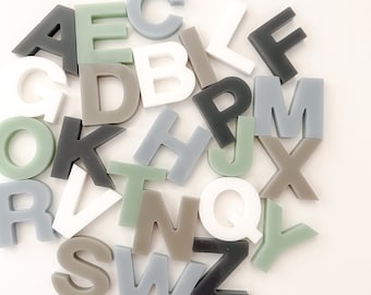 Resin Alphabet Letters Set for Sensory Play Toys and Homeschool Learning Tools- Easter basket ideas - Montessori Learning - Preschool
