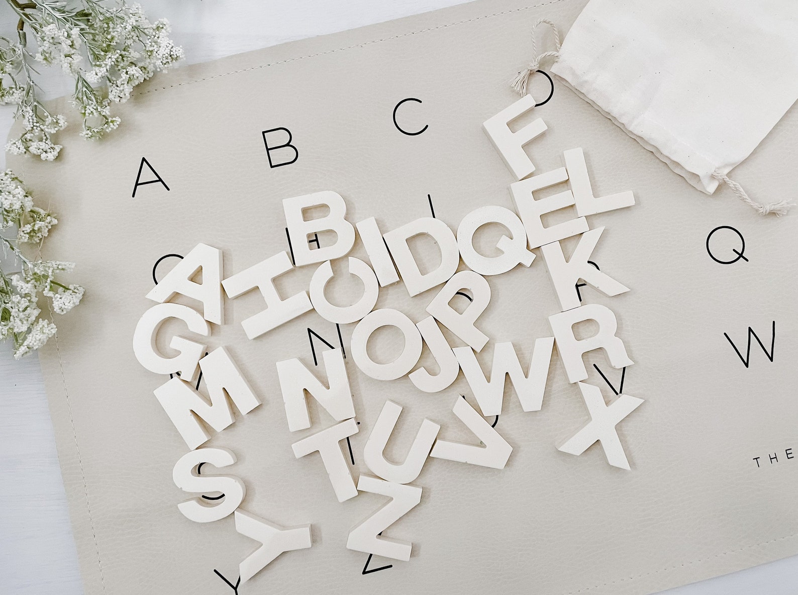 Handmade Epoxy Resin Alphabet Letters Set for Sensory Play and Etsy
