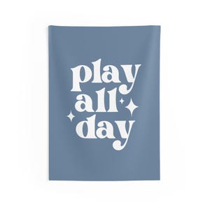 Play All Day Schild - Spielzimmer Schild - Kinderzimmer Wandbehang - Kinderzimmer Dekor - Spielzimmer Dekor