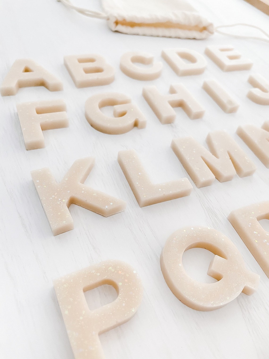 Handmade Epoxy Resin Alphabet Letters Set for Sensory Play and Etsy UK