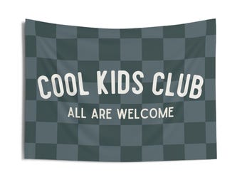 PICK COLORS - Cool Kids Club - Playroom Sign - Boys Room Wall Hanging - Brothers Room Decor - Kind Kids