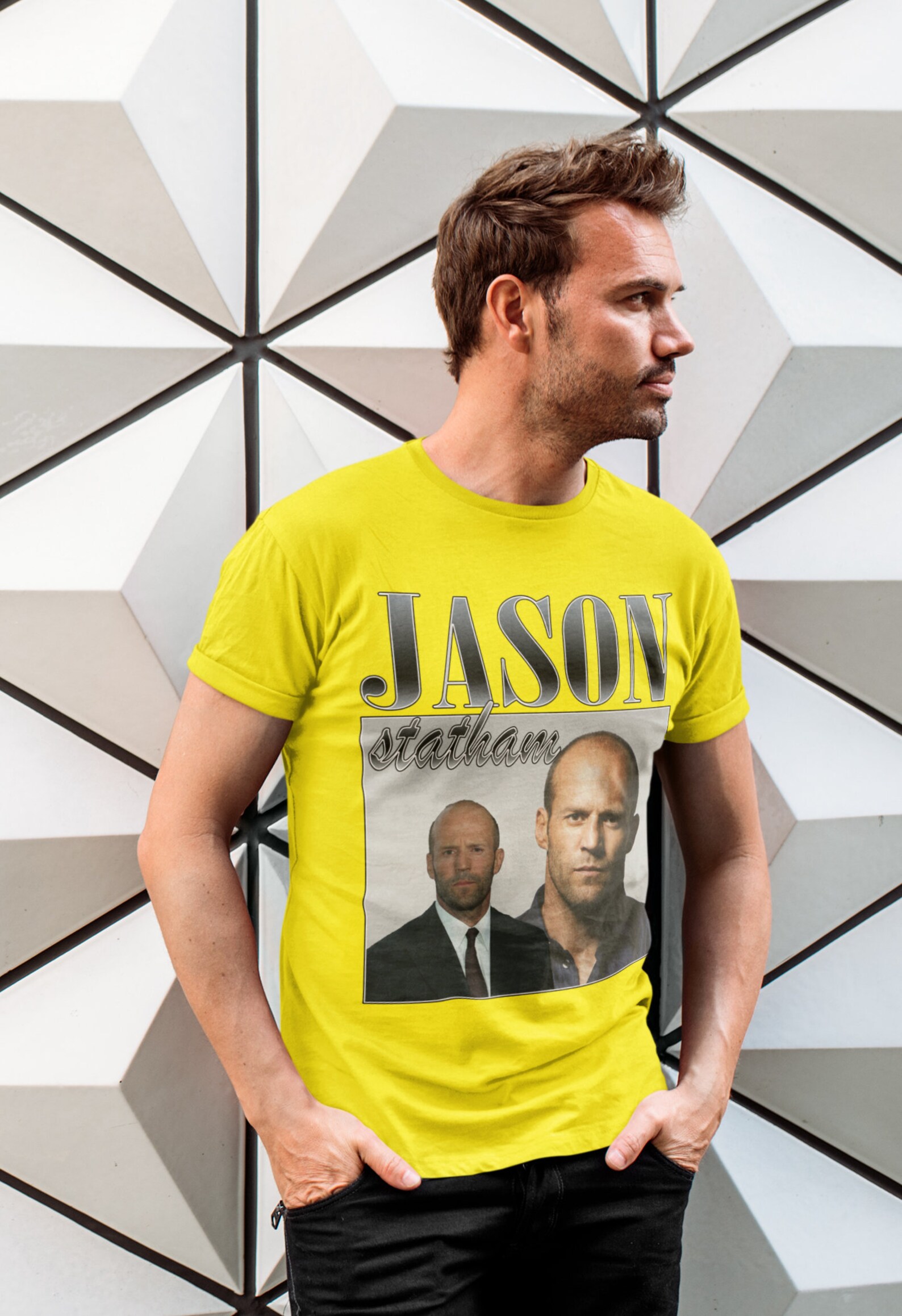 Jason Statham Vintage Tshirt Jason Statham Retro 90's Etsy