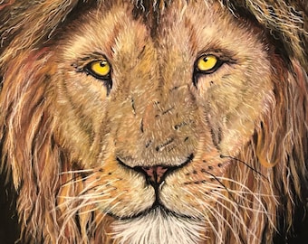 Animalportret of a Lion - Oeuvre originale