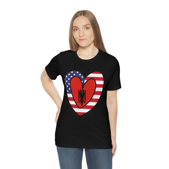 Albanian American Flag Shirt Albania Usa T-Shirt Flag Gift Albanian American Flag Shirt Albania Usa T-Shirt Flag Gift