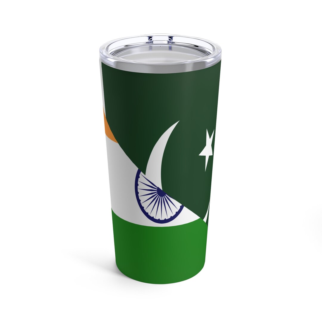 Pakistani Indian Flag Pakistan India Tumbler 20oz Etsy