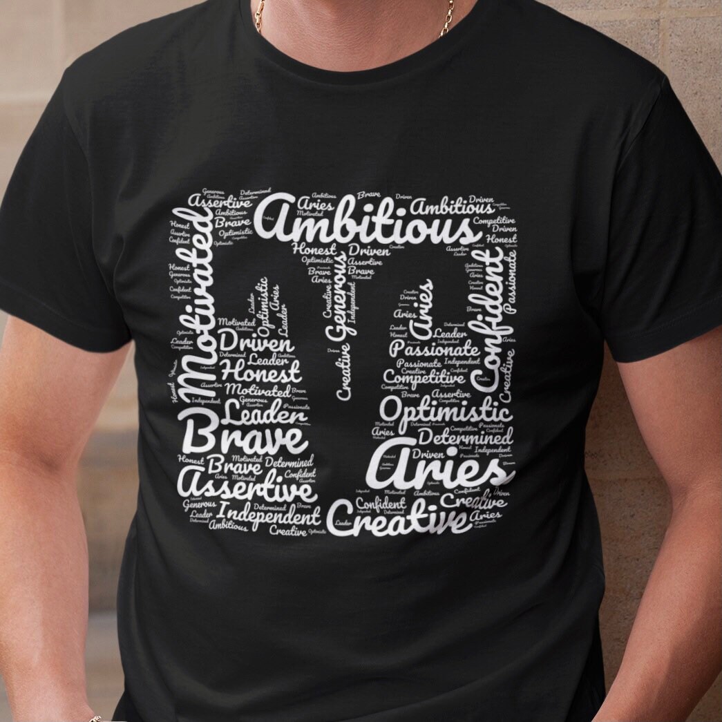 Aries Zodiac Sign T-shirt Astrology Shapecloud Men Women - Etsy