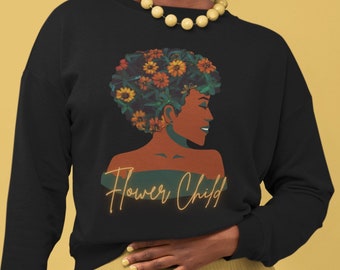 Flower Child Crewneck Sweatshirt | Plant Lover Pullover