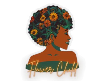 Flower Child Sticker | Earth Lady Accessory Gift for