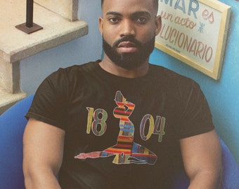 Kente Neg Marron 1804 Haiti Tee | Haitian Shirt Neg Mawon T-Shirt Gift for Haitian Gift for