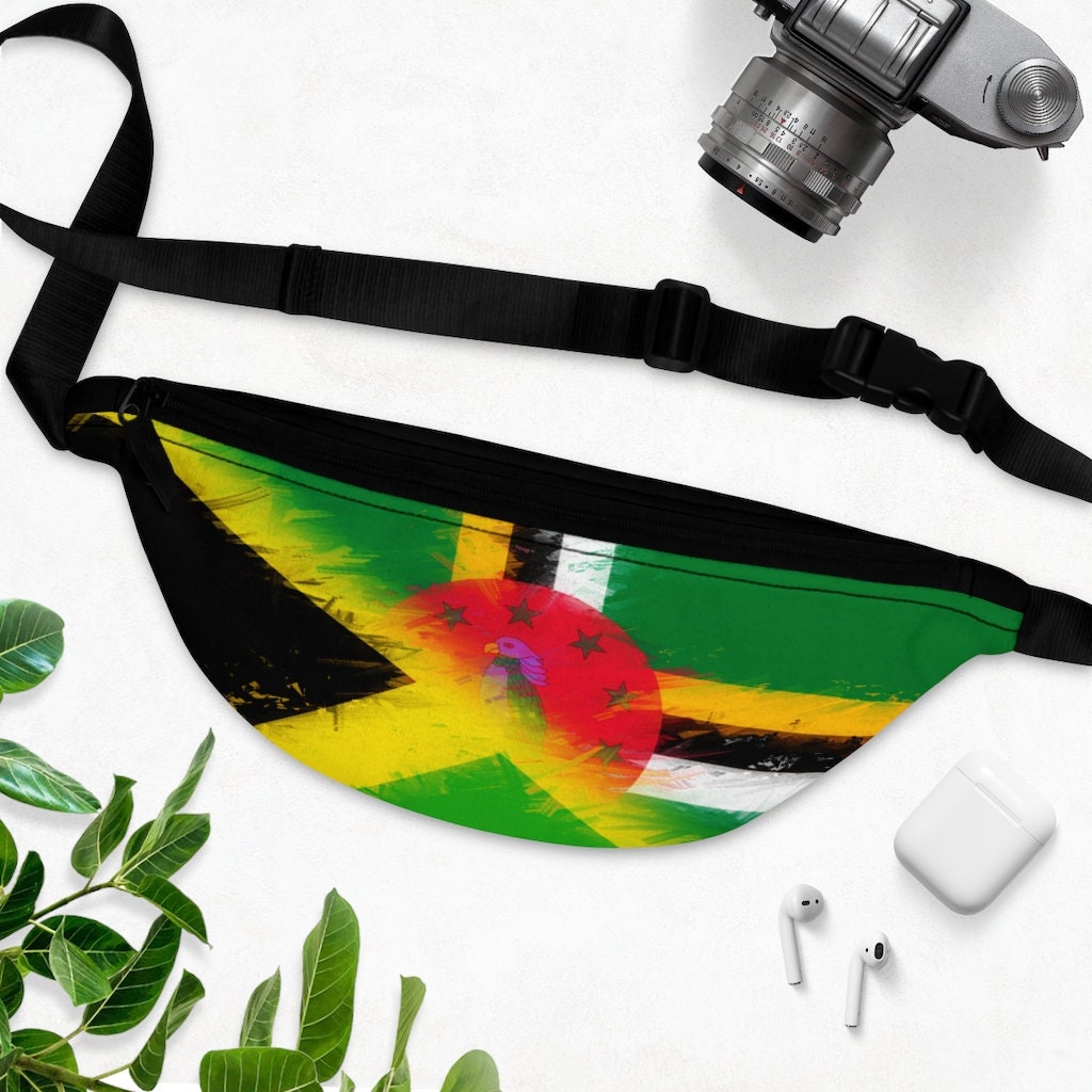Bandera de Jamaica Pintada Look Belt Bag / Dominica - Etsy