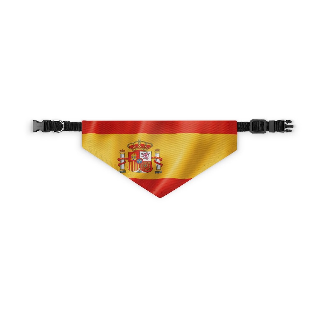 Spain Pet Bandana Collar Spanish Dog Cat Animal Etsy