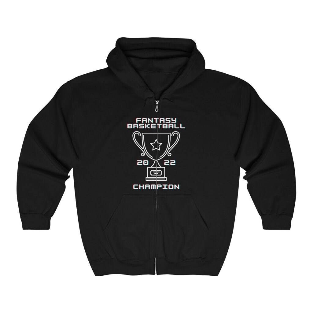 Fantasy Basketball Champion 2022 Zip Hoodie Hooded - Etsy
