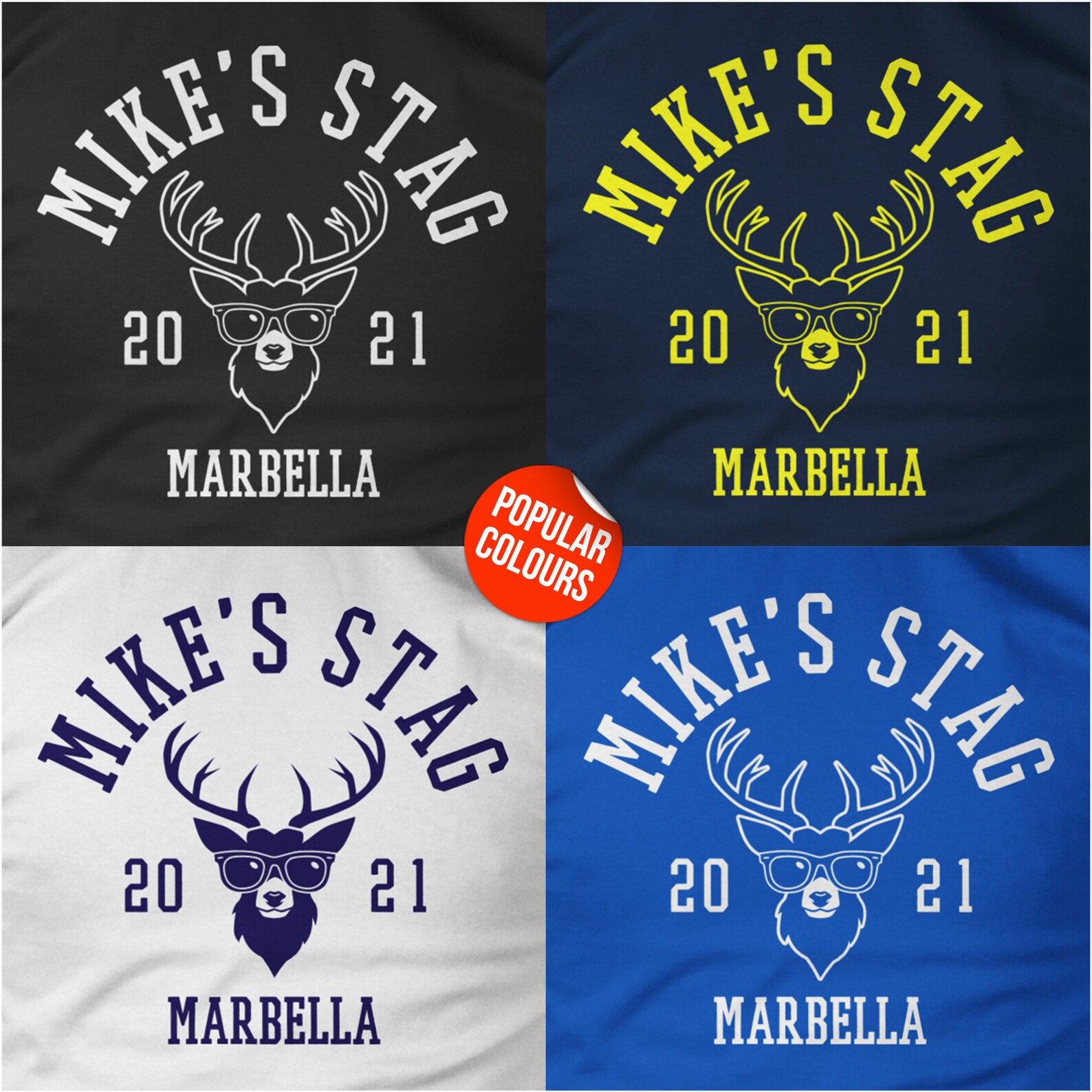 personalised stag t shirts